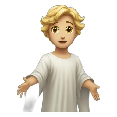 Angel llorando con alas sticker