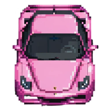 pink gothic Ferrari sticker