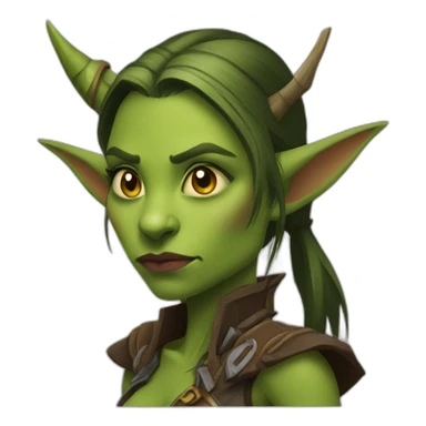 Warcraft-goblin-hunter-female-pointy-ears sticker