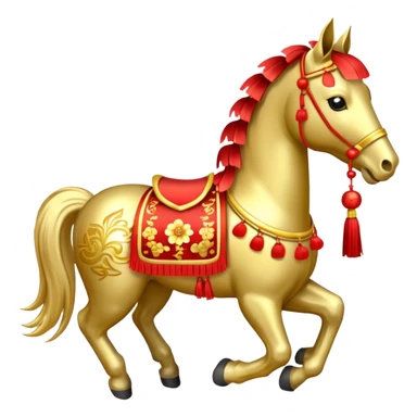 Chinese new year horse sticker