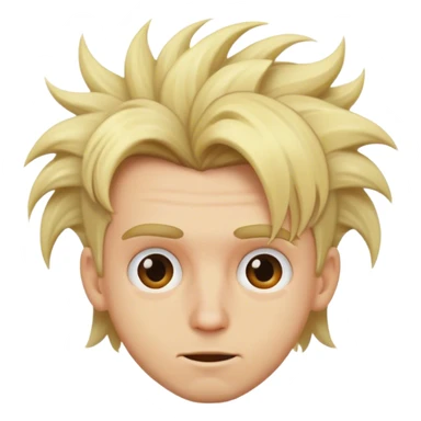 blonde male crazy hairstyles sticker