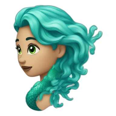 Coralie mermaid sticker