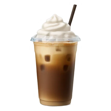 Starbuck ice coffee with ice cubes sticker
