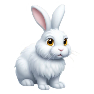 Bunny with snow  sticker