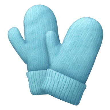 light blue pair of mittens sticker