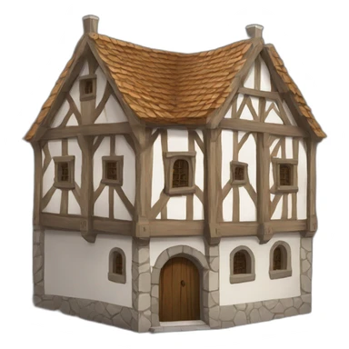 medieval town hall sticker