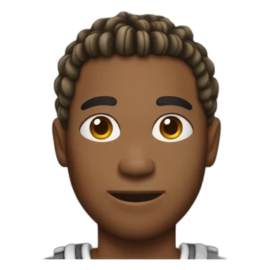 Guy with cornrow sticker