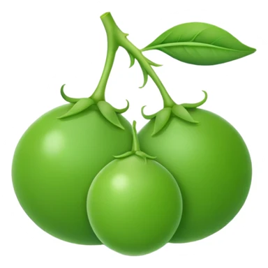 simple green pea sticker