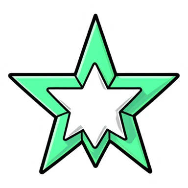 eight-pointed star sticker