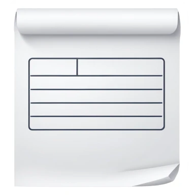 empty receipt sticker