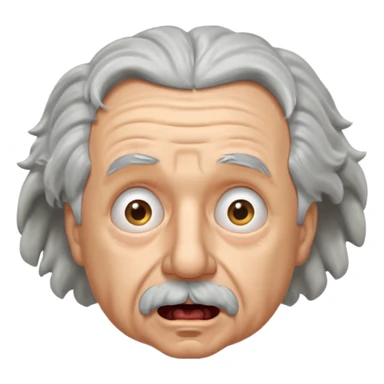 Einstein is shoked sticker