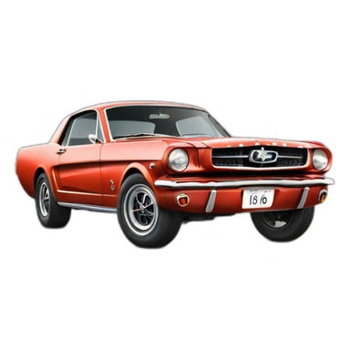 1966 mustang coupe sticker