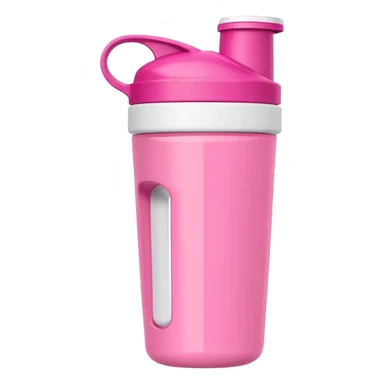 pink protein shaker bottle sticker
