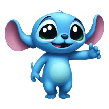 stitch kissing  sticker