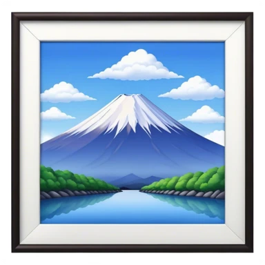mount fuji sticker