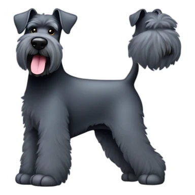 Kerry blue terrier full-body sticker