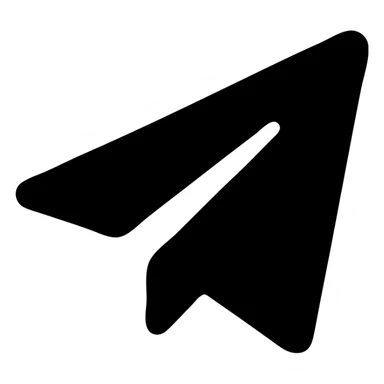 Telegram airplane icon sticker