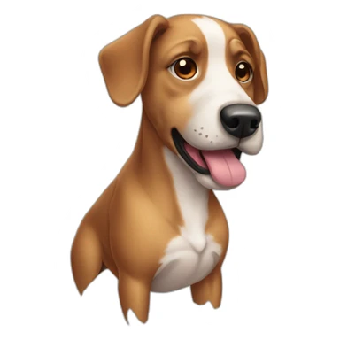 Skin disease in dog sticker