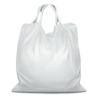 white plastic bag sticker