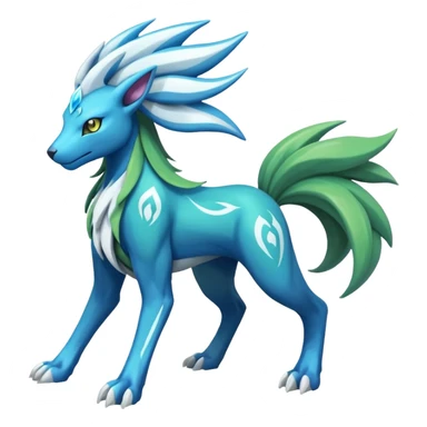 Manectric-Suicune-Zygarde-fusion-hybrid-creature  sticker