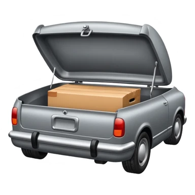 Open car trunk sticker