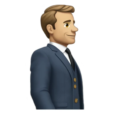 Macron sur la Tour Eiffel sticker