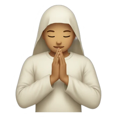 Person praying with lídrem hands  sticker