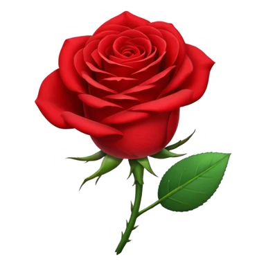 Una rosa roja caminando sticker