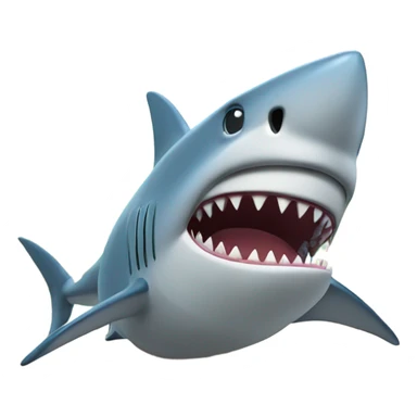 Shark on vacation sticker
