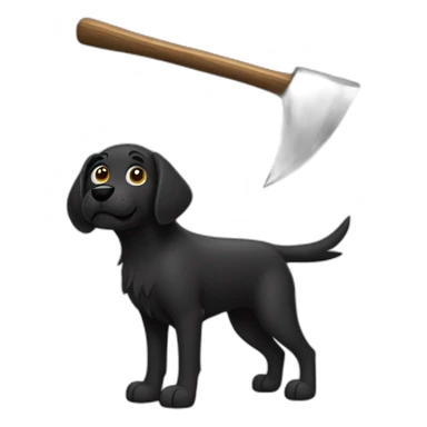 black-dog-with-pickaxe sticker