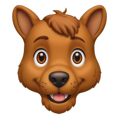 the face of the dog scooby doo sticker
