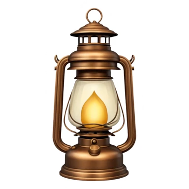 Isolated, rendering, hyperrealistic, vintage style Lantern, still life, 4k sticker