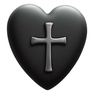 a black grave with the letters RIP on a silver heart sticker