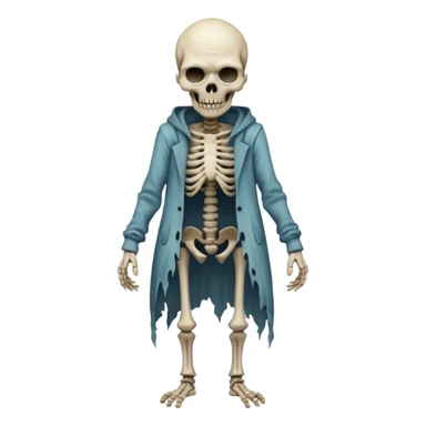 a scary distorted figure sticker