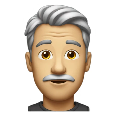 Man with huge lips looking dumb sticker