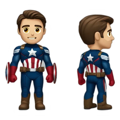 javier gerardo milei como capitan america sticker