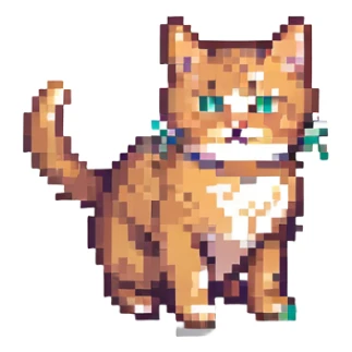 playful cat sticker