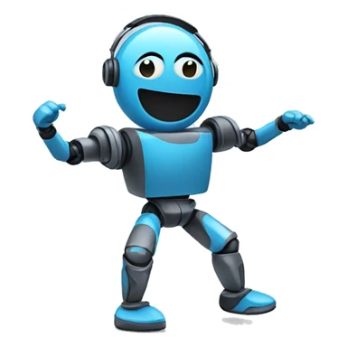 a dancing chatbot sticker