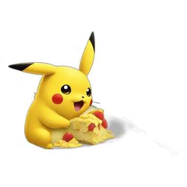 Pikachu is being eaten by Cramorant sticker