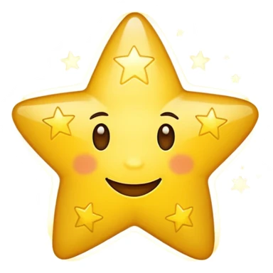 Make a happy star sticker