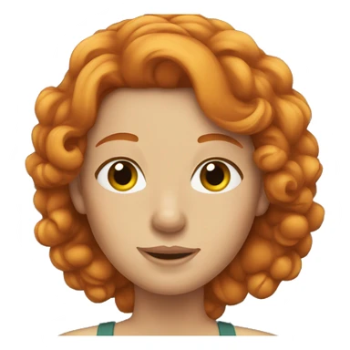 Ginger hair queen sticker