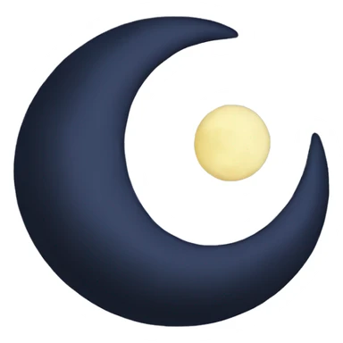Crescent moon xD sticker