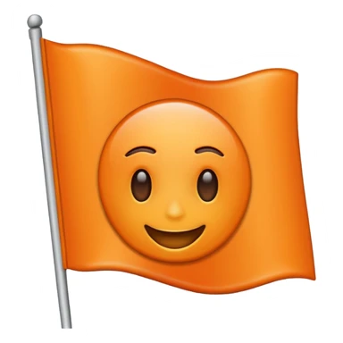 I want a flag emoji 🚩🚩 like this but flag should be orange sticker