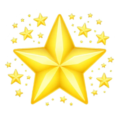 Yellow stars  sticker