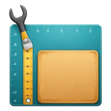 mac os icon crop ruler square wall paint sticker
