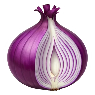 red onion, simple, clear, no text sticker