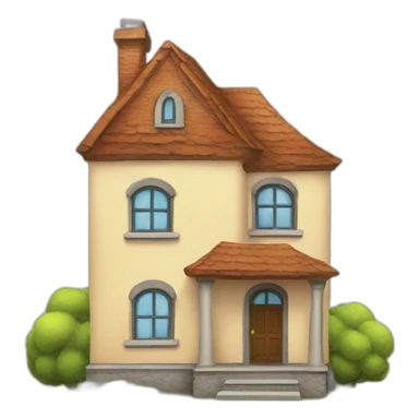 Book with house sticker