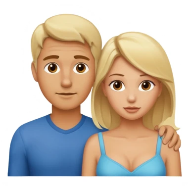 Blonde woman doggy style intercourse with man sticker