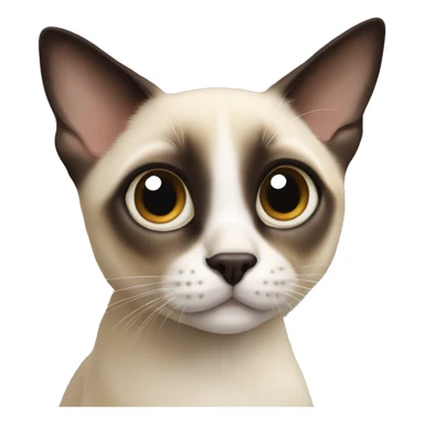  adorable Siamese cross eyed  sticker