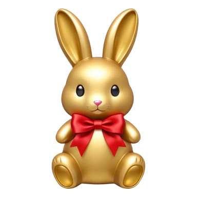 Lindt goldbunny with red ribbon sticker